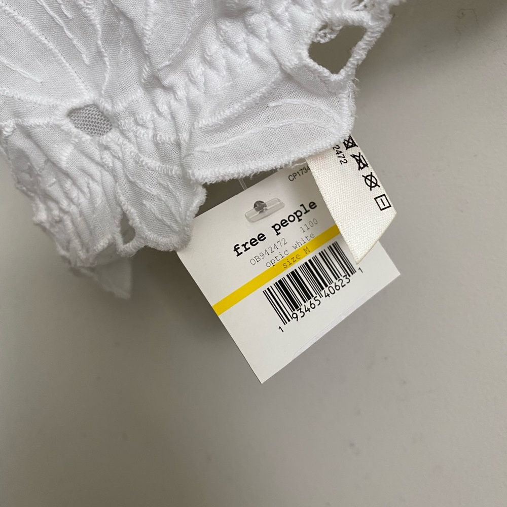 Free People June High Neck Bralette in White - Picture 7 of 7